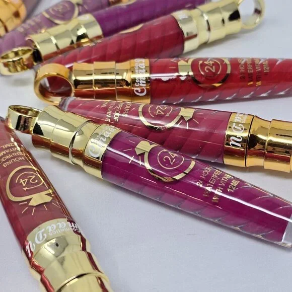 Cmaadu ✦ 17pc Waterproof Lipstick Vault ✦ Vitamin E 24HR Wear Swirl Design NWT - Picture 4 of 11